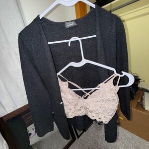 Urban Outfitters Lace Bralette in Beige